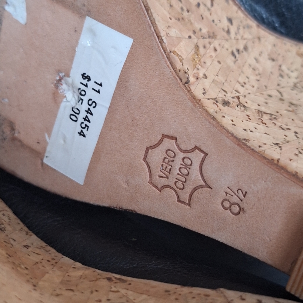 Charles By Charles David Black and Tan Wedge Shoes 8.5 - Picture 11 of 11